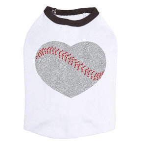 Baseball Heart Dog Tank in Many Colors - Posh Puppy Boutique