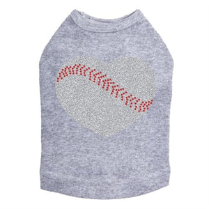 Baseball Heart Dog Tank in Many Colors - Posh Puppy Boutique