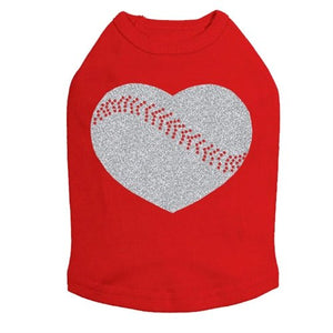 Baseball Heart Dog Tank in Many Colors - Posh Puppy Boutique