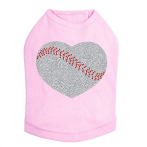 Baseball Heart Dog Tank in Many Colors - Posh Puppy Boutique