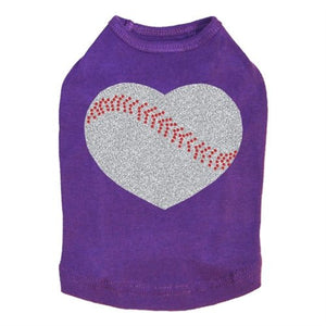 Baseball Heart Dog Tank in Many Colors - Posh Puppy Boutique