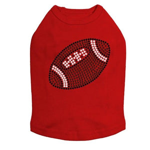 Brown Football Rhinestone Tank - Many Colors - Posh Puppy Boutique