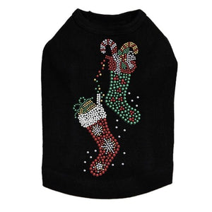 Christmas Stockings Dog Tank-in Many Colors - Posh Puppy Boutique