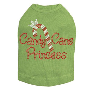 Candy Cane Princess Rhinestone Tank - Many Colors - Posh Puppy Boutique