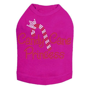 Candy Cane Princess Rhinestone Tank - Many Colors - Posh Puppy Boutique