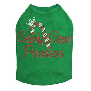 Candy Cane Princess Rhinestone Tank - Many Colors - Posh Puppy Boutique