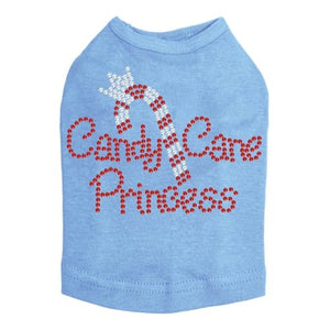 Candy Cane Princess Rhinestone Tank - Many Colors - Posh Puppy Boutique