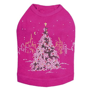 Christmas Tree in the City Dog Tank - Many Colors