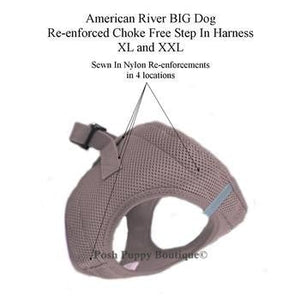 American River Ultra Choke Free Dog Harness- Fossil Brown - Posh Puppy Boutique