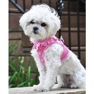 American River Choke Free Harness - Pink Polka Dot - Posh Puppy Boutique