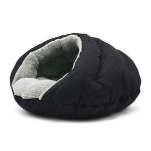 Burger Bed Solid Black - Posh Puppy Boutique