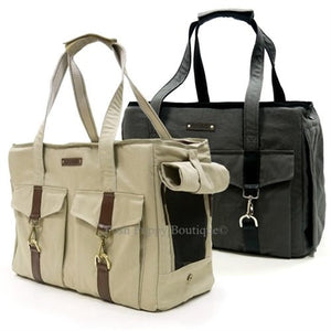 Buckle Tote V2 Carrier- Beige - Posh Puppy Boutique