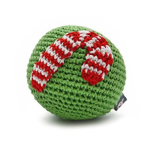 Candy Cane Ball Toy - Posh Puppy Boutique