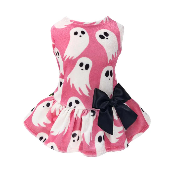 Halloween Pink Ghost Dog Dress