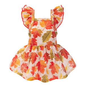 Maple Ruffle Fall Dress