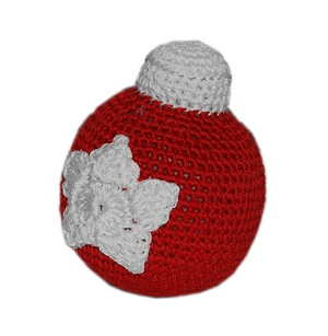 Christmas Ornament Ball Organic Cotton Small Dog Toy - Posh Puppy Boutique