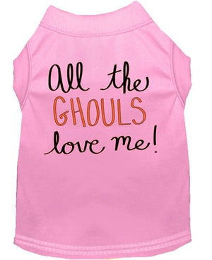 All the Ghouls Love Me Screen Print Dog Shirt in Many Colors - Posh Puppy Boutique