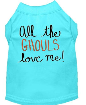 All the Ghouls Love Me Screen Print Dog Shirt in Many Colors - Posh Puppy Boutique