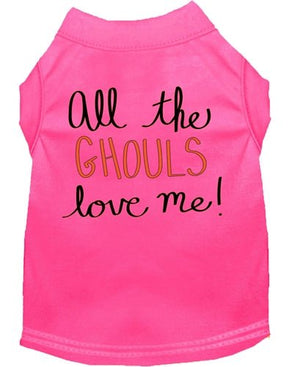 All the Ghouls Love Me Screen Print Dog Shirt in Many Colors - Posh Puppy Boutique