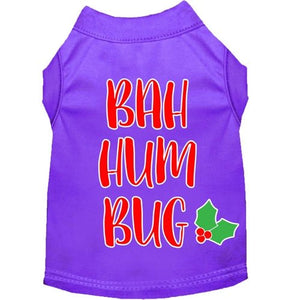 Bah Humbug Screen Print Dog Shirt in Many Colors - Posh Puppy Boutique