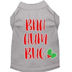 Bah Humbug Screen Print Dog Shirt in Many Colors - Posh Puppy Boutique