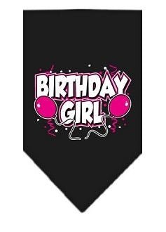 Birthday Girl Screen Print Bandana in Many Colors - Posh Puppy Boutique