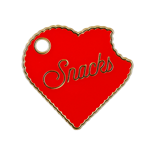 Snacks Heart Pet ID Tag