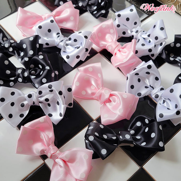 Wooflink Polka Polka Dot Dot Hairbow in 3 Colors