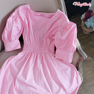 Wooflink Pink Lady Dress For Mom