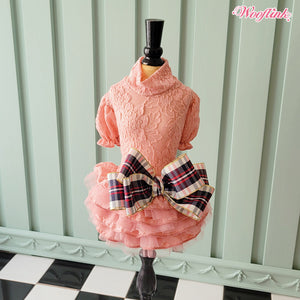 Wooflink Hi Fall Dress in Vintage Pink