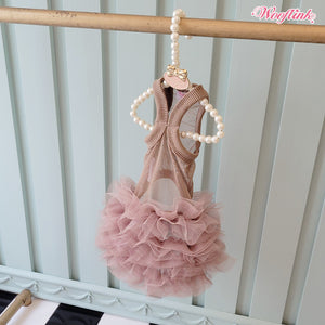 Wooflink Baby Tulle Dress in Chocolate