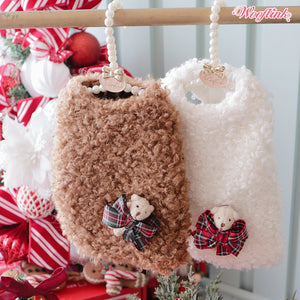 Wooflink Teddy Bear Vest in Brown