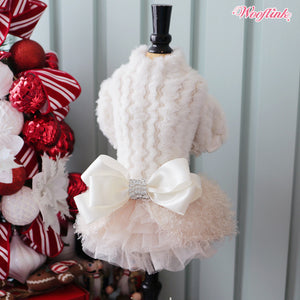 Wooflink Perfect Holiday Dress in White