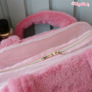 Wooflink Luxe Bag 3  Fur - Pink