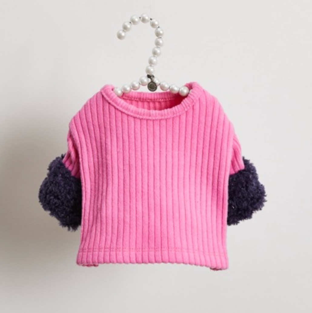 Louis Pup Pink Sweater