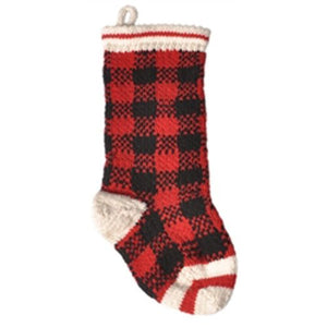 Buffalo Plaid Christmas Stocking - Posh Puppy Boutique