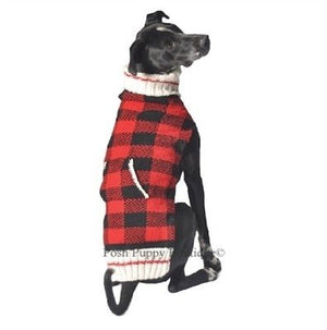 Buffalo Plaid Sweater - Posh Puppy Boutique