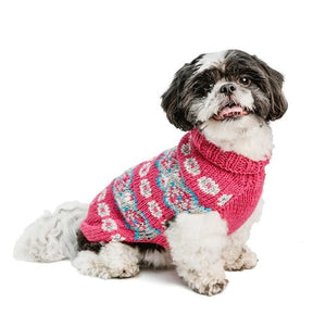 Alpaca Rose Fairisle Dog Sweater