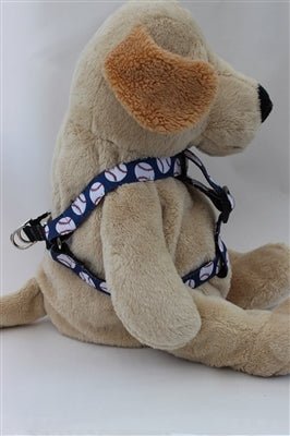 Baseball Collection - Step In Harnesses All Metal Buckles - Posh Puppy Boutique