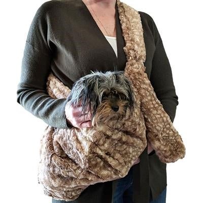 Adjustable Furbaby Sling Bag in Fawn