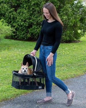 Black View 360 Pet Carrier & Car Seat - Posh Puppy Boutique