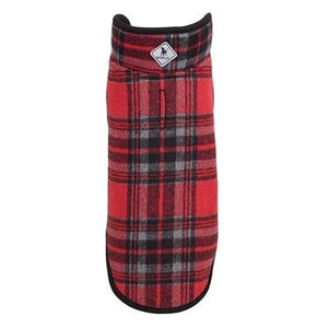 Alpine Jacket in Red-Black Plaid - Posh Puppy Boutique