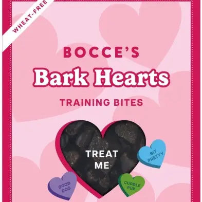 Bocce's Bakery Bark Hearts Dog Training Treats Box 2oz