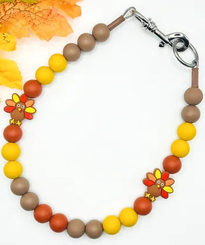 Fall Harvest Beaded Dog Collar