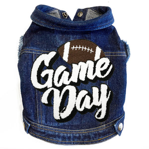 Game Day (Large) Denim Dog Jacket