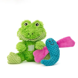 Guru Pet Loveys Frog Plush Dog Toy