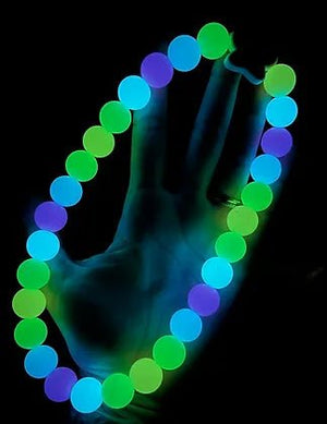 “Carnival” Glow In The Dark Beaded Pet Collar - Posh Puppy Boutique