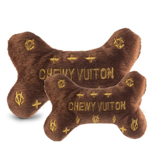 Brown Chewy Vuiton Bone Plush Toy