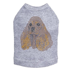 Cocker Spaniel Face Rhinestone Tank - Many Colors - Posh Puppy Boutique