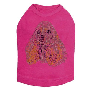 Cocker Spaniel Face Rhinestone Tank - Many Colors - Posh Puppy Boutique